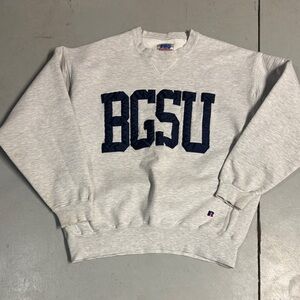 Russell Athletic Gray Sweatshirt with Navy Letters